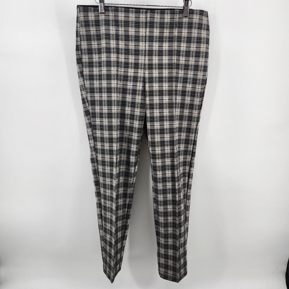 Soho Apparel Ltd. Women's Large Plaid Pull-on Pants